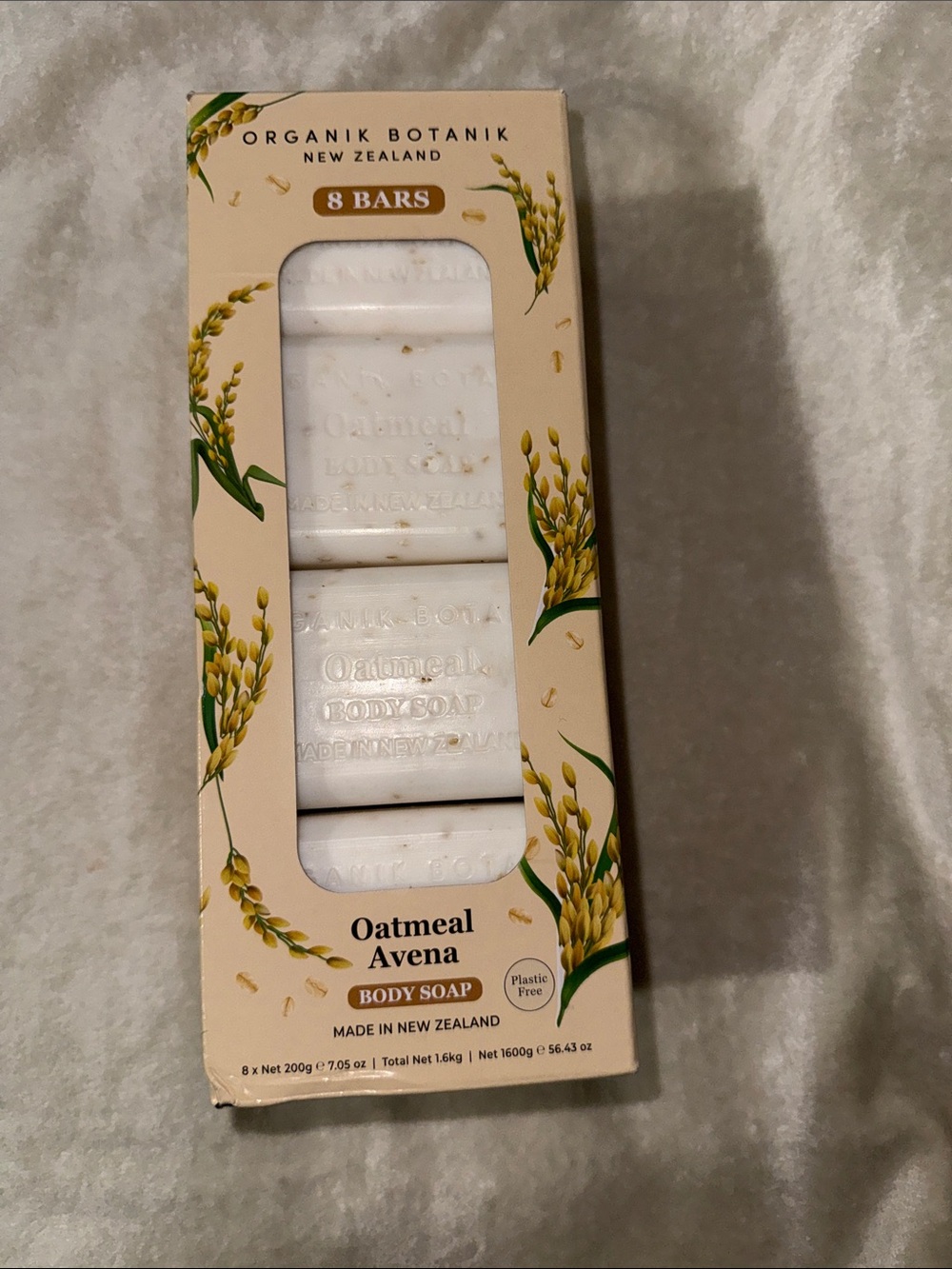 Oatmeal Body Soap - White (8 Bars)
